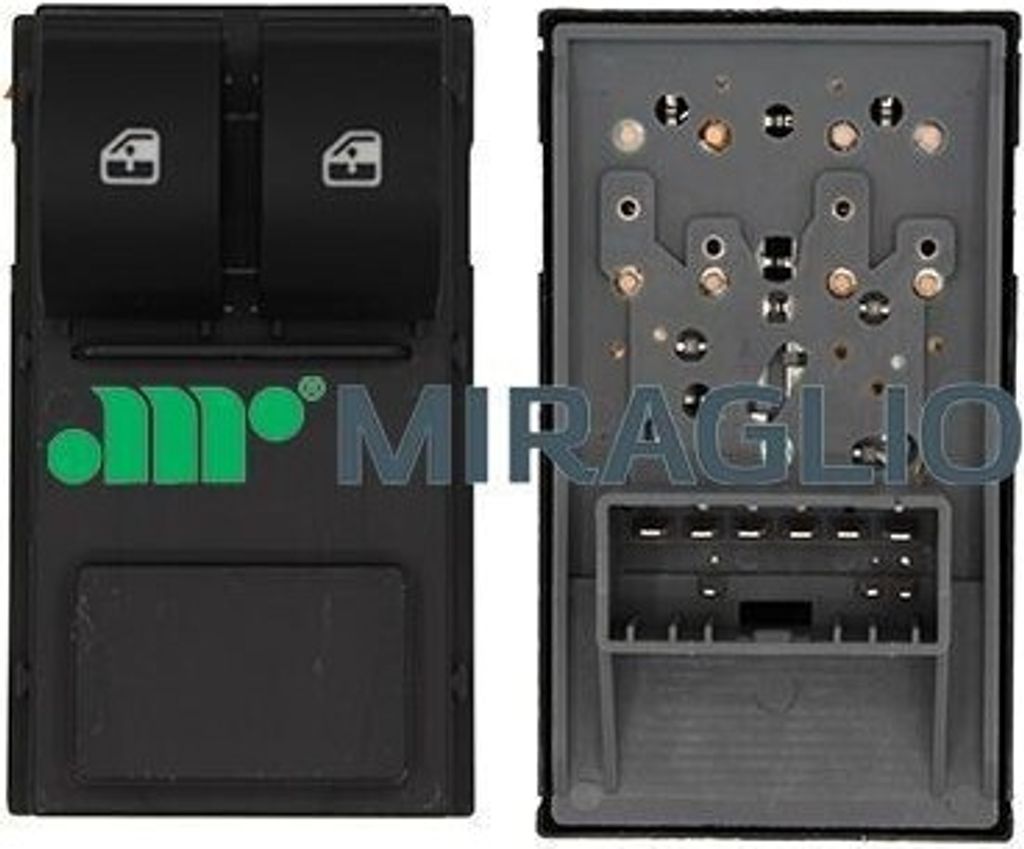 MIRAGLIO 121/FTB76008 Fensterheberschalter für FIAT GRANDE PUNTO (199) Vorne Links Fensterheber Schalter
