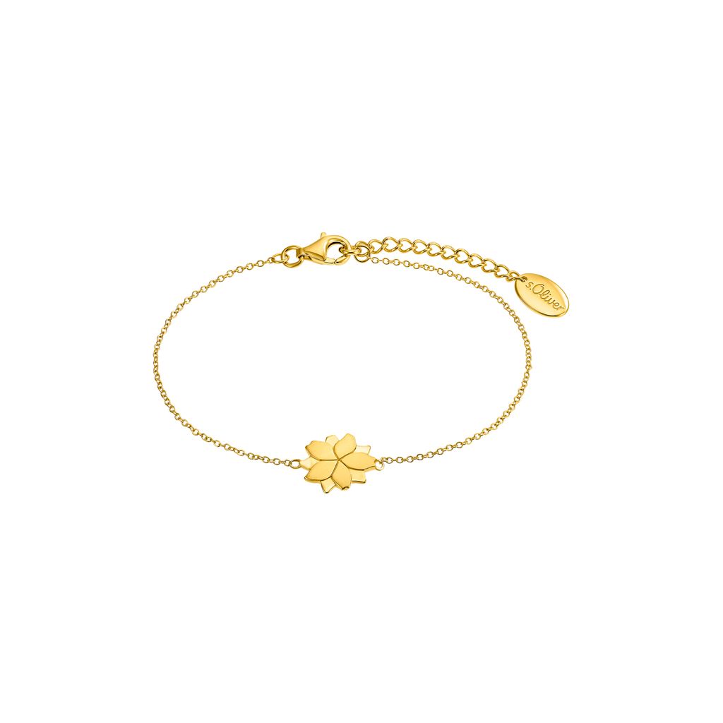S.Oliver Damen Armband Blüte vergoldet 2034189