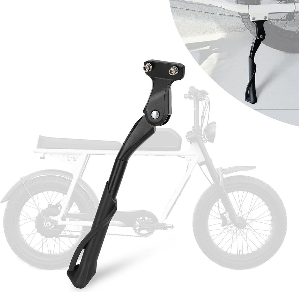 Fahrradständer aus Aluminium,Verstellbarer Hinterbauständer für Fahrräder und E-Bikes,Rutschfest und robust Seitenständer,20-22 Zoll