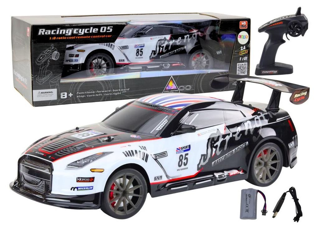 RC sportovní auto se světly a zvukem 1:8 Obrázek produktu 