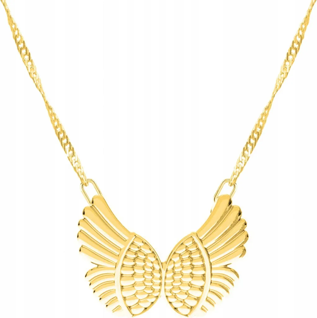 Collana Con Ciondolo Ali D'Angelo E Cuore – Argento 925 Con Opale Blu, Angelo Custode