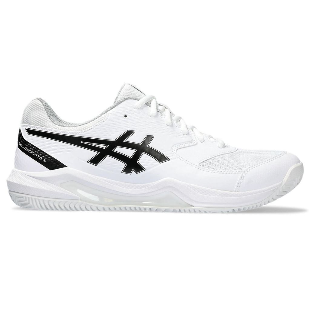 Asics Tennisschuh Gel Dedicate 8 Clay Herren Weiß Schwarz Produktbild 1