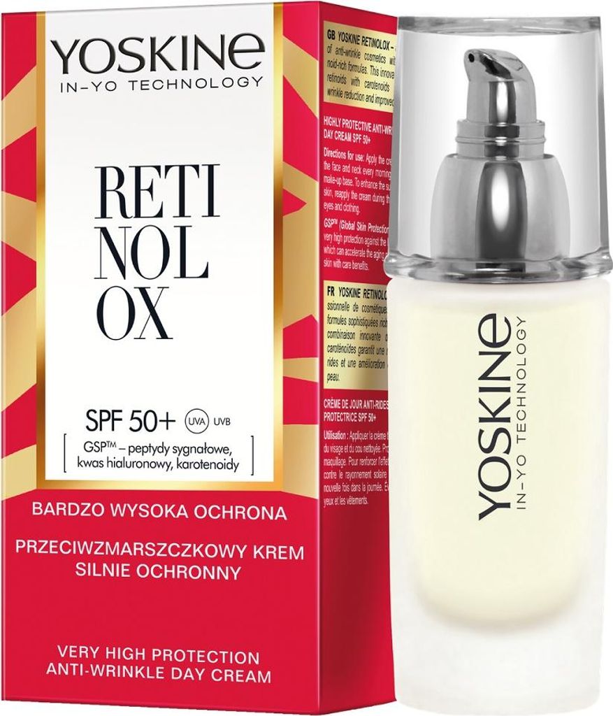 Yoskine Retinolox Anti-Wrinkle Day Cream with High SPF 50+