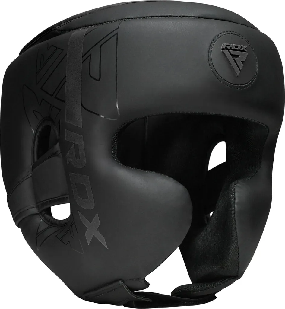 RDX Sports Casque F6 Kara Noir Taille XL - Protection Boxe Intégrale