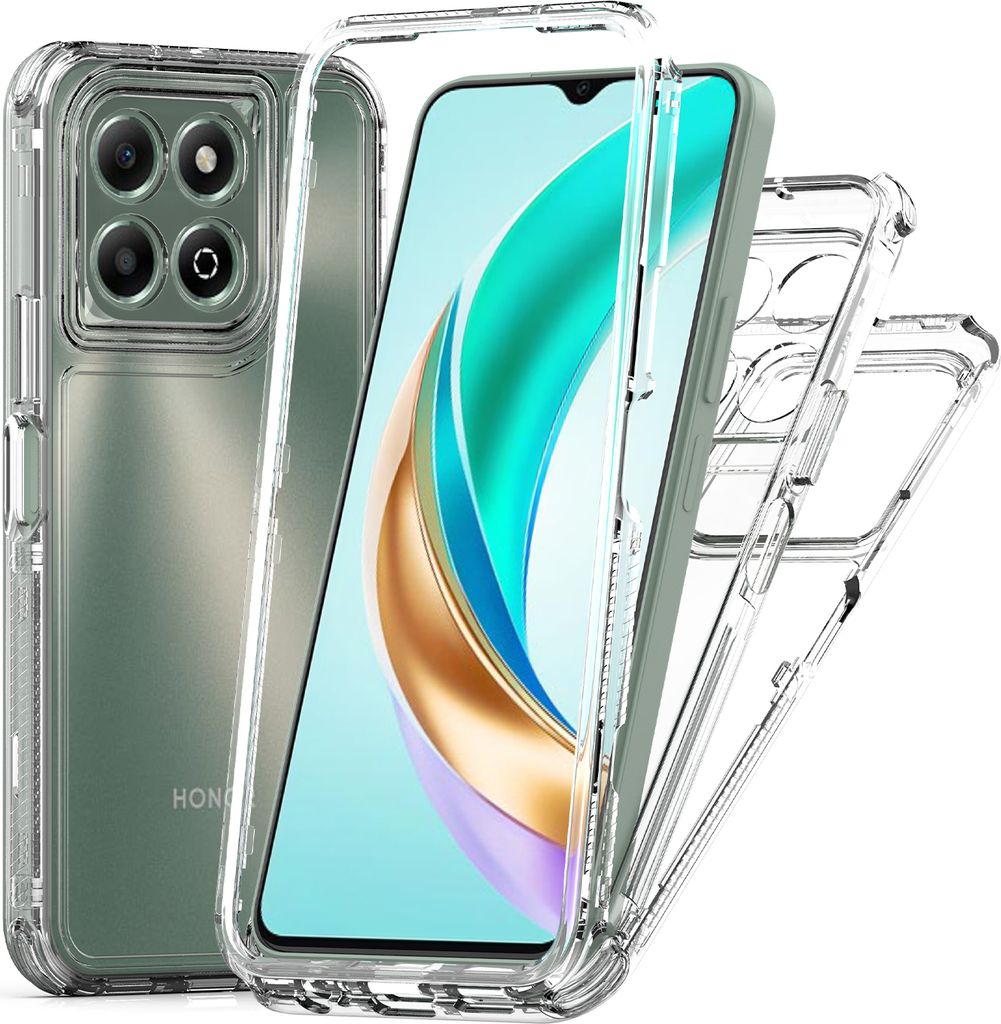 Průhledné pouzdro pro Honor X6b, nárazuvzdorné TPU a PC Obrázek produktu 