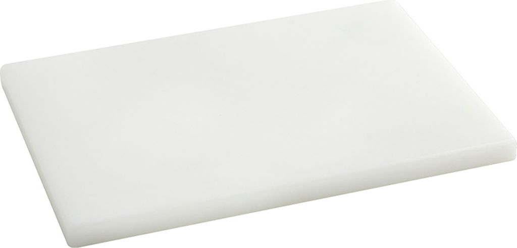 Professionelles Kochbrett 29x20x1,5 Weiß Farbe. Polyethylen