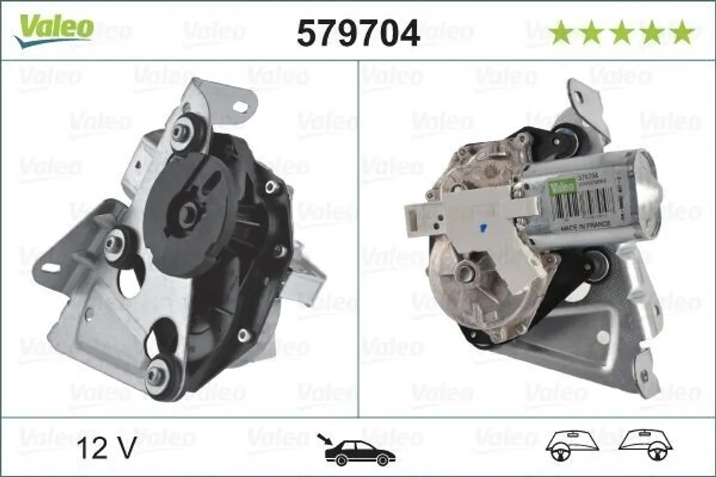 Moteur Essuie-Glace Arrière Silencieux VALEO 579704 Haute Performance