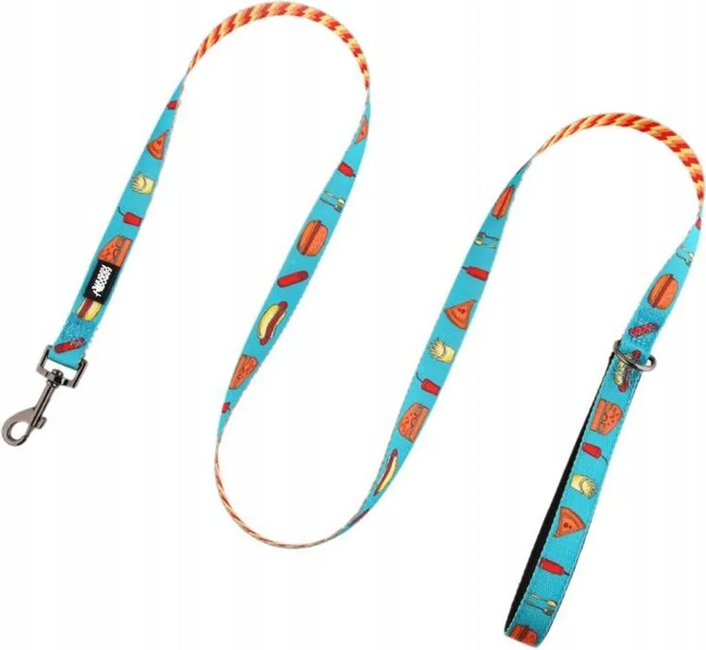 Guinzaglio Colorato HUGGY DOGGY M 1,5m - Stile per Bulldog Francese