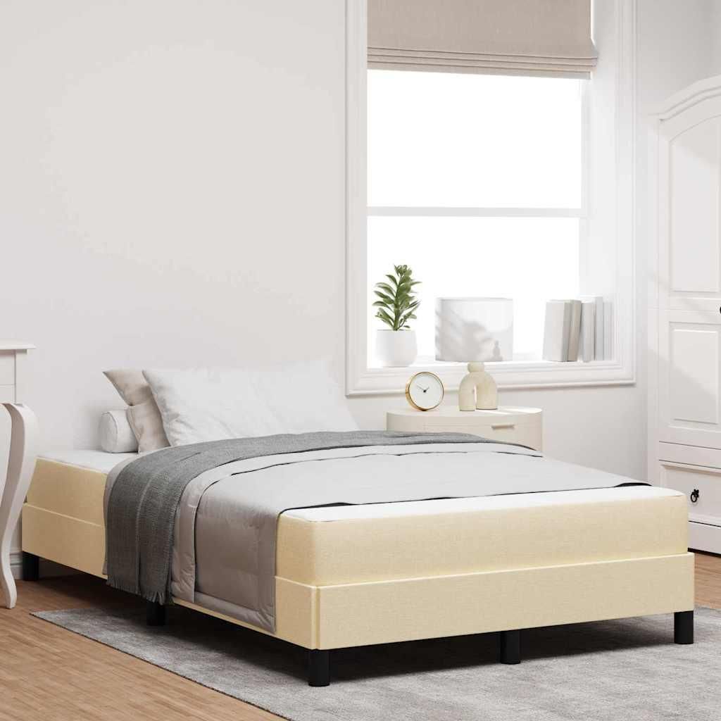 Maison Exclusive - Boxspringbett mit Matratze Creme 120 x 200 cm Stoff