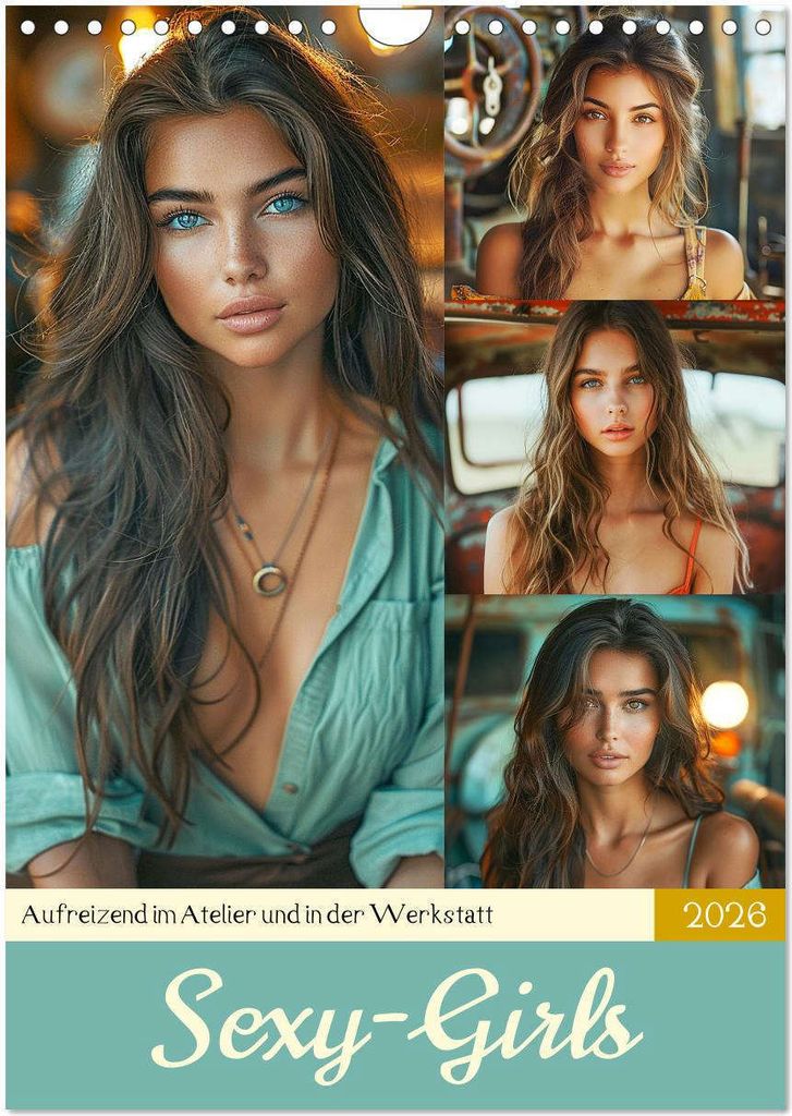 Sexy Girls. Aufreizend im Atelier und in der Werkstatt (Wandkalender 2026 DIN A4 hoch), CALVENDO Monatskalender