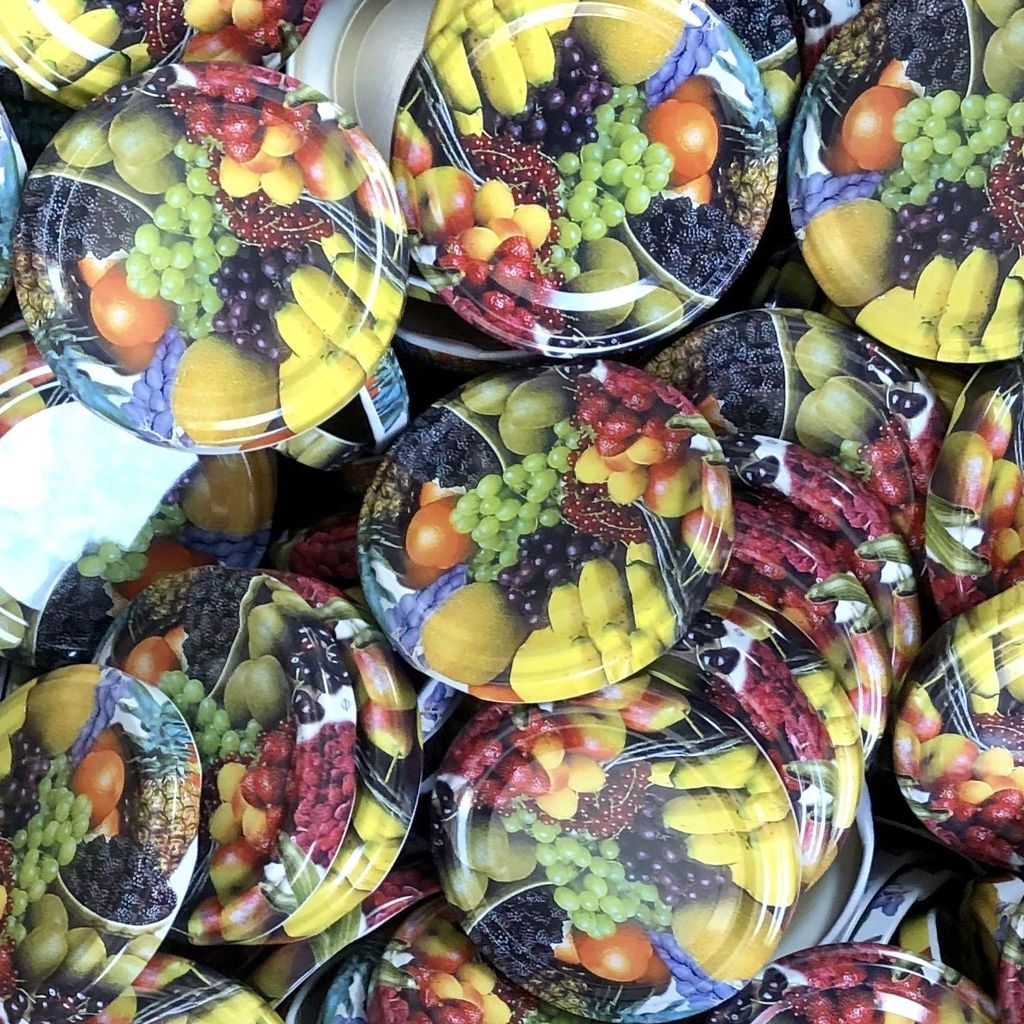 PRETYZOOM Wiederverwendbare Einkaufstaschen 12er Set - Vliesstoff Mit Früchte Design