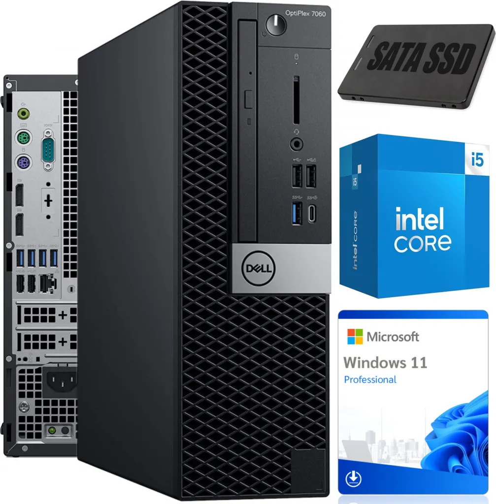 PC Computer Dell DELL OPTIPLEX 7060 SFF | Intel i5-8500 | 8 GB DDR4 | 256 GB SSD | Win11  | Grade A