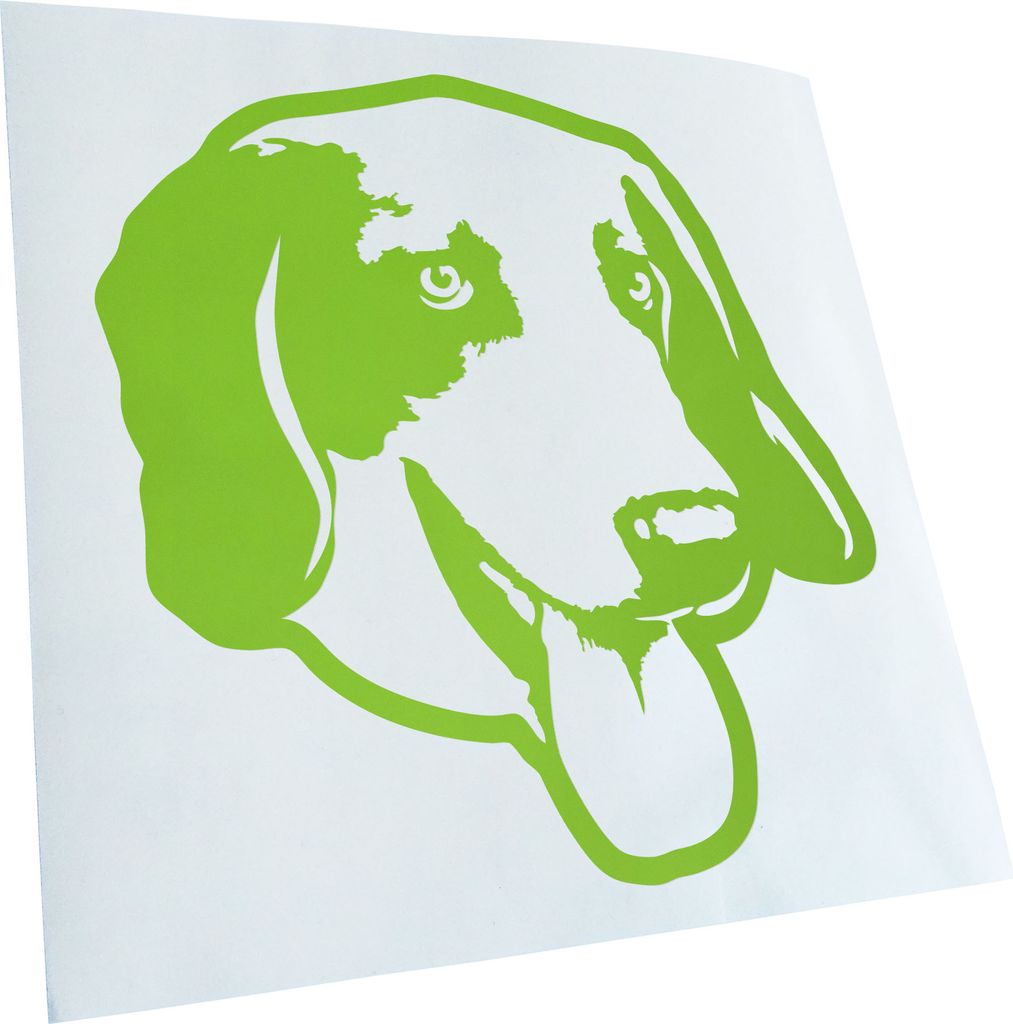 Kiwistar - Autoaufkleber - English Foxhound Hund - Lichtblau - 11x10cm - Aufkleber für Auto, Laptop, Fahrrad, LKW, Motorrad mehrfarbig JDM Decal R...