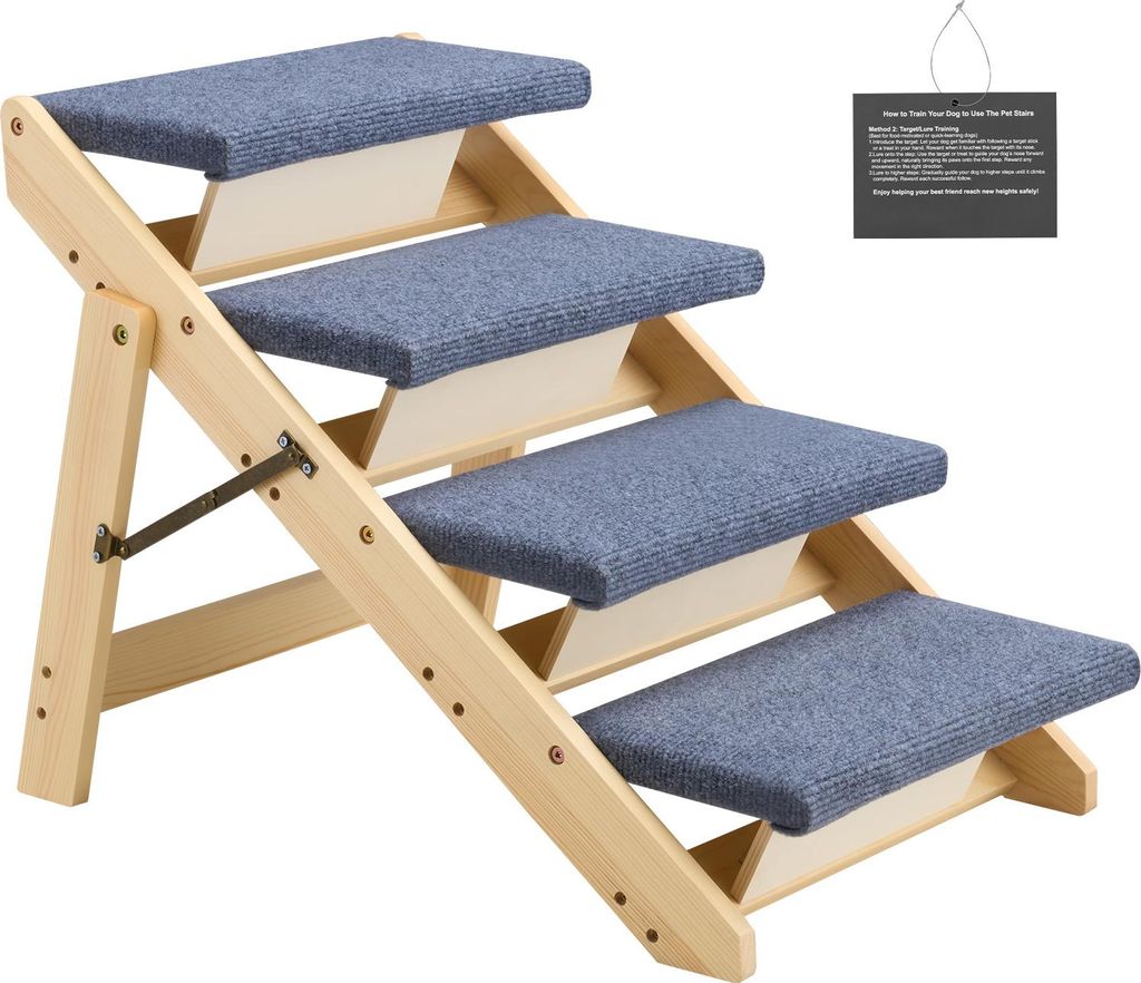 SucceBuy Haustiertreppe 630x470x490 mm, 4-stufige klappbare Produktbild 