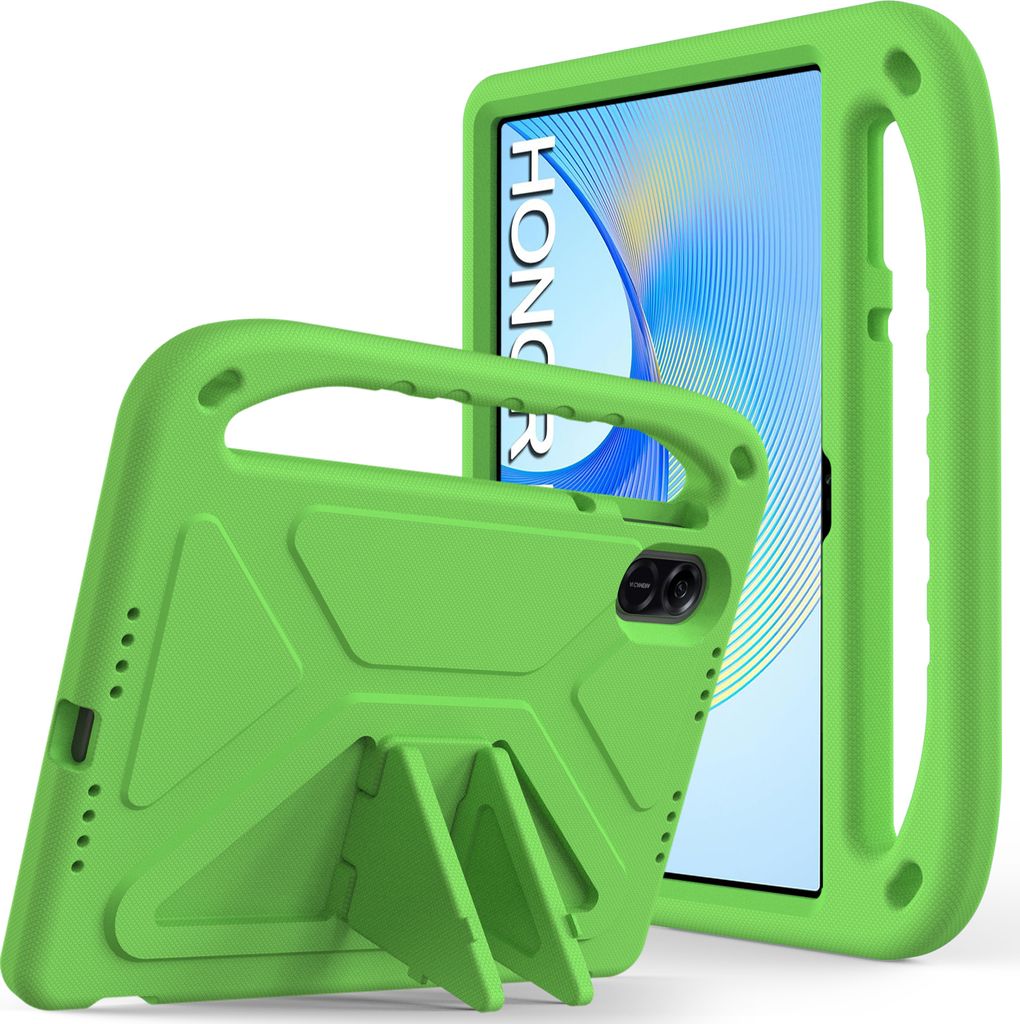 Hülle für Honor Pad X9/Pad X8 Pro 11,5 Zoll, Leichte Stoßfeste Eva Kinder Schutzhülle mit Griff und Faltbarem Ständer Grün