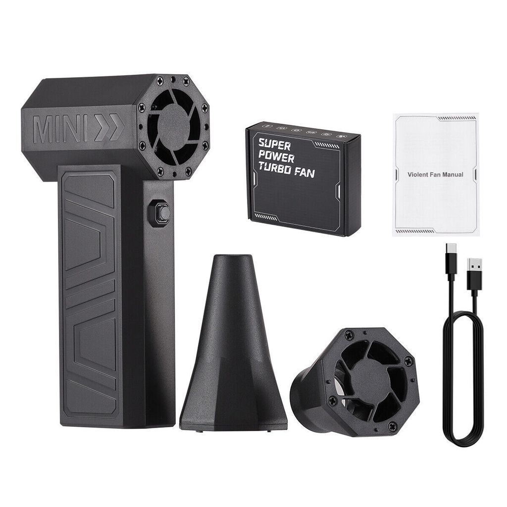 Mini Turbo Jet Fan 130000RPM Tragbar Air Duster Gewaltsamer Jet Fan Turbo & Akku