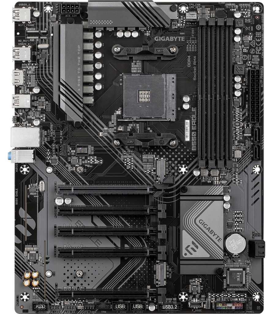 GIGABYTE B550 EAGLE moederbord – Compatibel met AMD Ryzen Productafbeelding 
