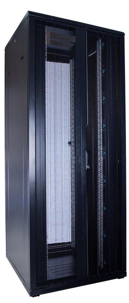 DSIT 42 HE 48,30cm (19") Serverschrank, mit perforierten Doppelflügeltüren vorne und hinten (BxTxH) 800x800x2000mm (DS8842DD)