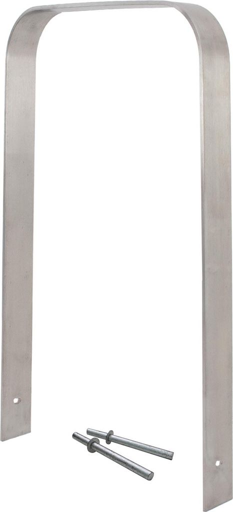 Fahrradanlehnbügel 117 x 80 cm Edelstahl 13 mm grau Fahrradständer Anlehnständer Parker Typ U