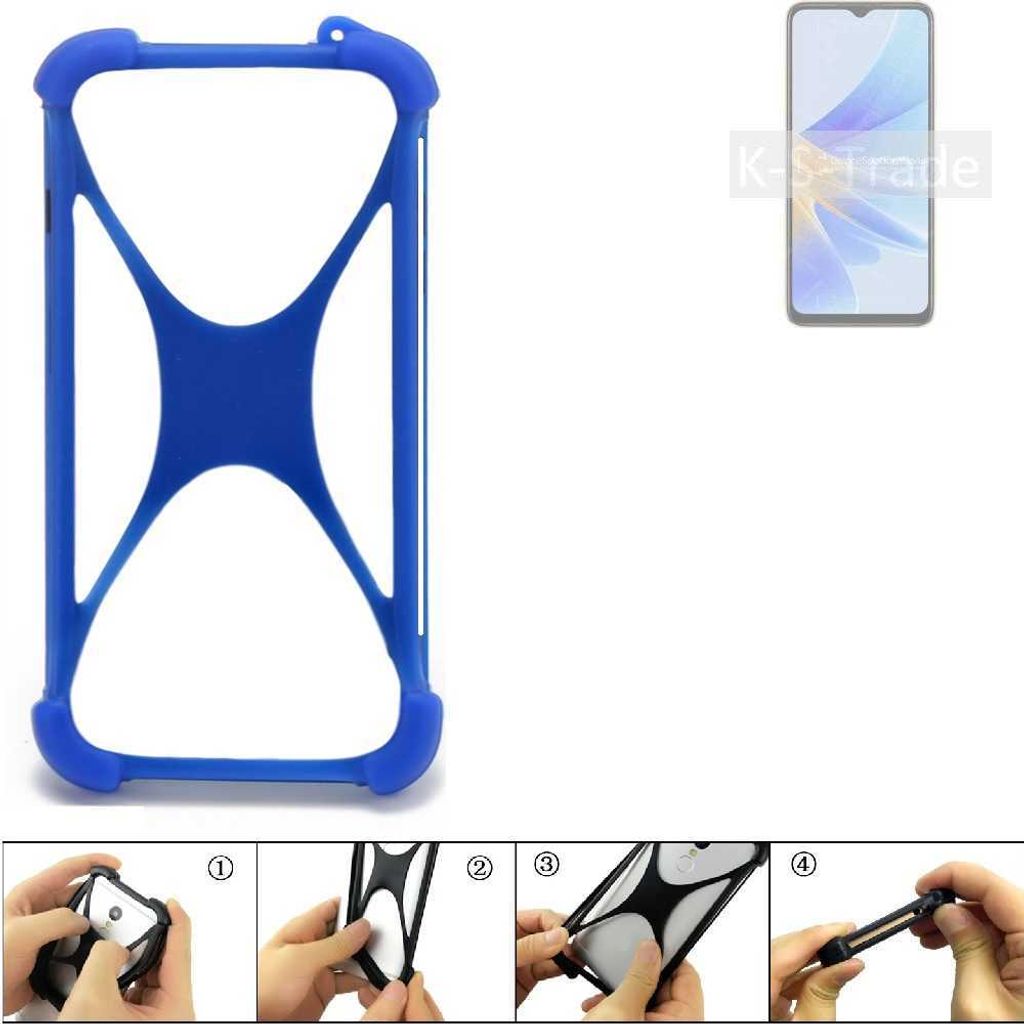 K-S-Trade Handy Hülle kompatibel mit Oppo A17k Silikon Schutzhülle Cover Case Bumper Silikoncase TPU Softcase Schutz Hülle Smartphone Stoßschutz,