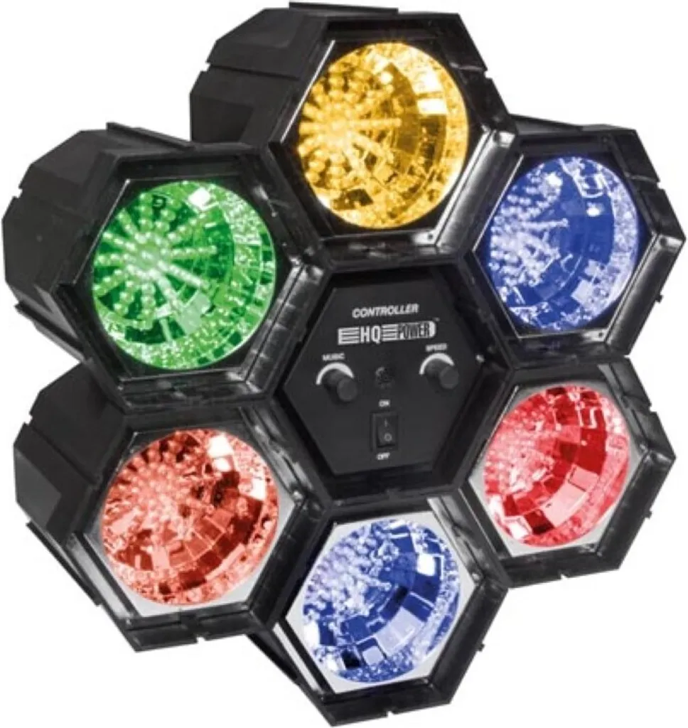 Lichtorgel modulaire 6 x 47 LED jeu de lumière disco