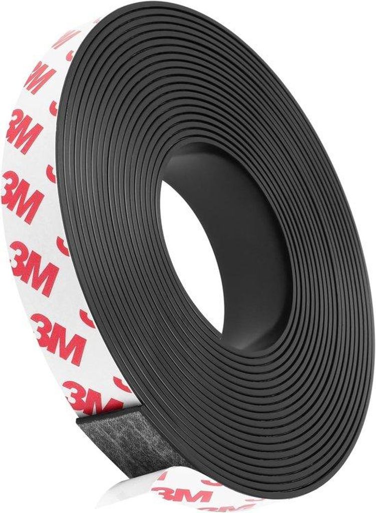 Magneetband 3M, zelfklevend, 1,5 cm x 1,5 mm, voor huishouden, gordijnen, foto's