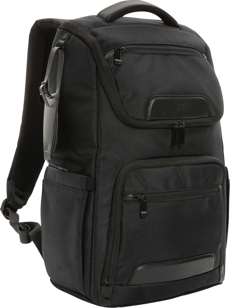 Sac à dos PC portable écologique rPET Swiss Peak Voyager 19L