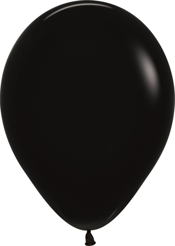 Sempertex Ballons en latex noir, noir 30cm, 50pcs Image du produit 