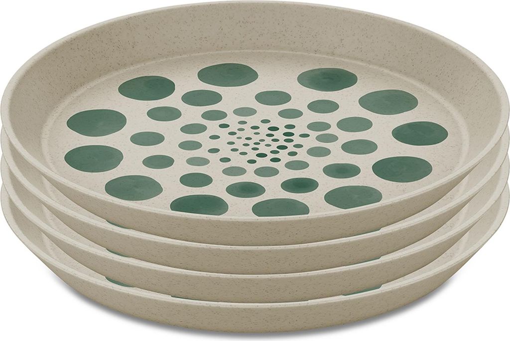 Teller 4er-Set MONSTERA, Ø 20,5 cm, nature desert, KOZIOL Produktbild 
