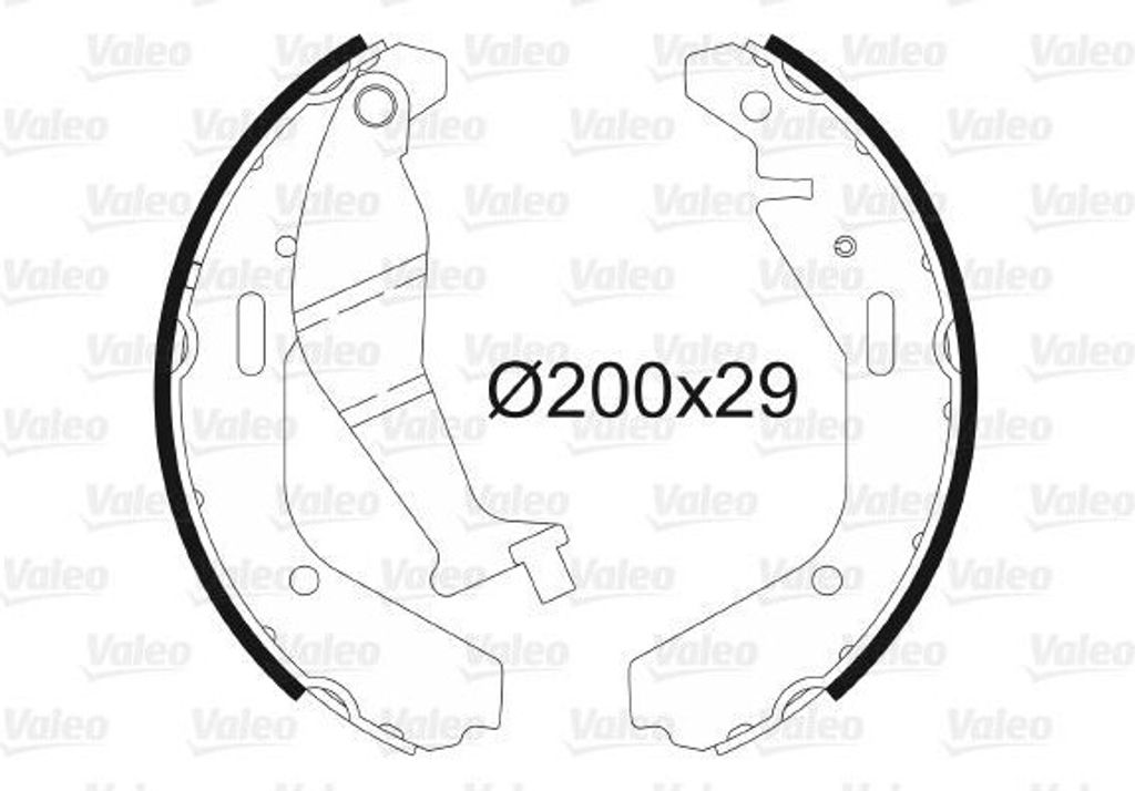 VALEO 564102 - OE 4706836 Bremsbackensatz für Agila A