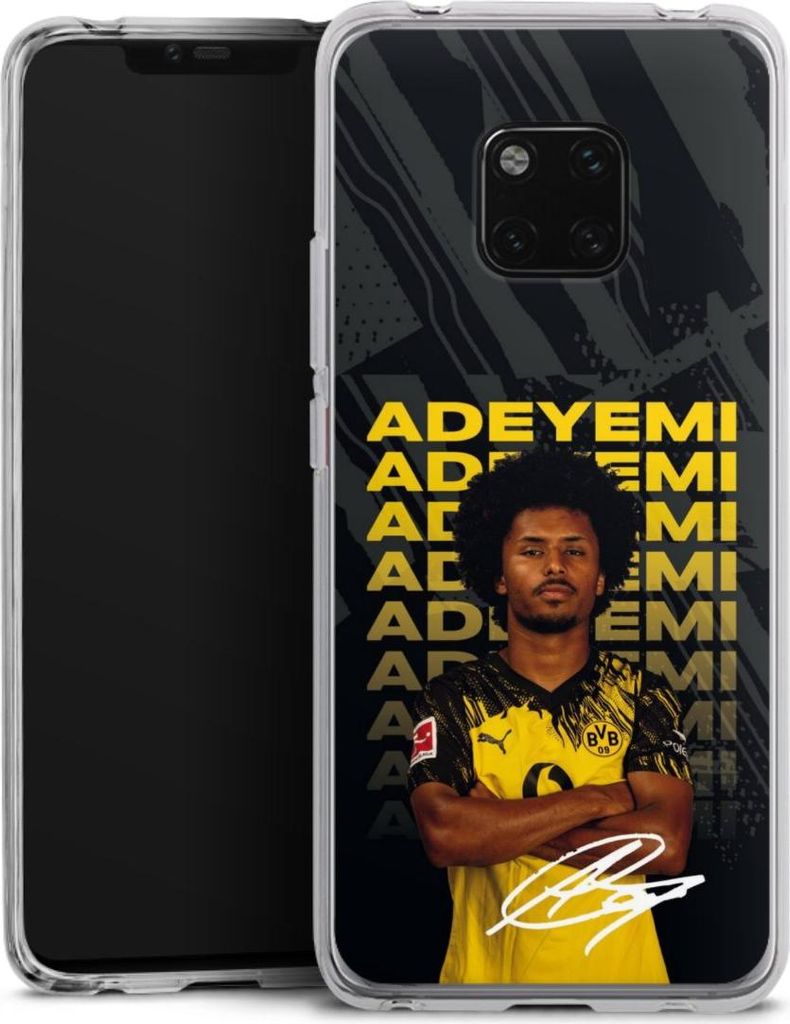 DeinDesign Handyhülle für Huawei Mate 20 Pro Silikon Hülle Case Smartphone Schutzhülle BVB Borussia Dortmund Karim Adeyemi