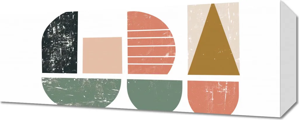 Quadro 50x20 cm Simmetria granulosa