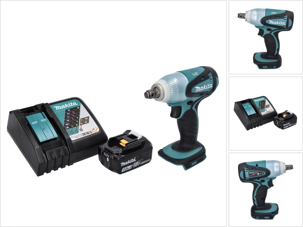 Makita DTW 251 RF1 Akku Schlagschrauber 18 V 230 Nm 1/2" + 1x Akku 3,0 Ah + Ladegerät