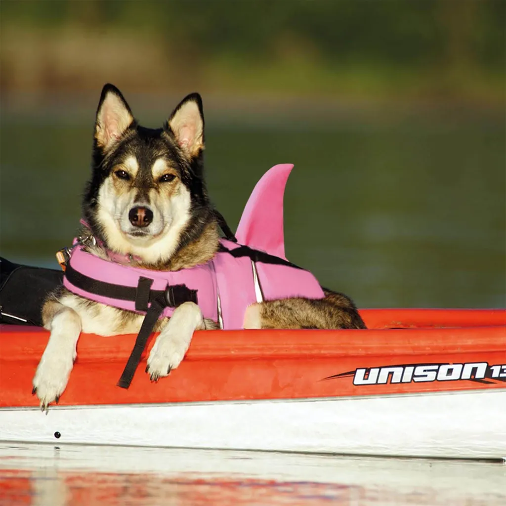Giubbotto Galleggiante Cane Nobby Sharki Rosa S - Supporto Nuoto 30cm - 6