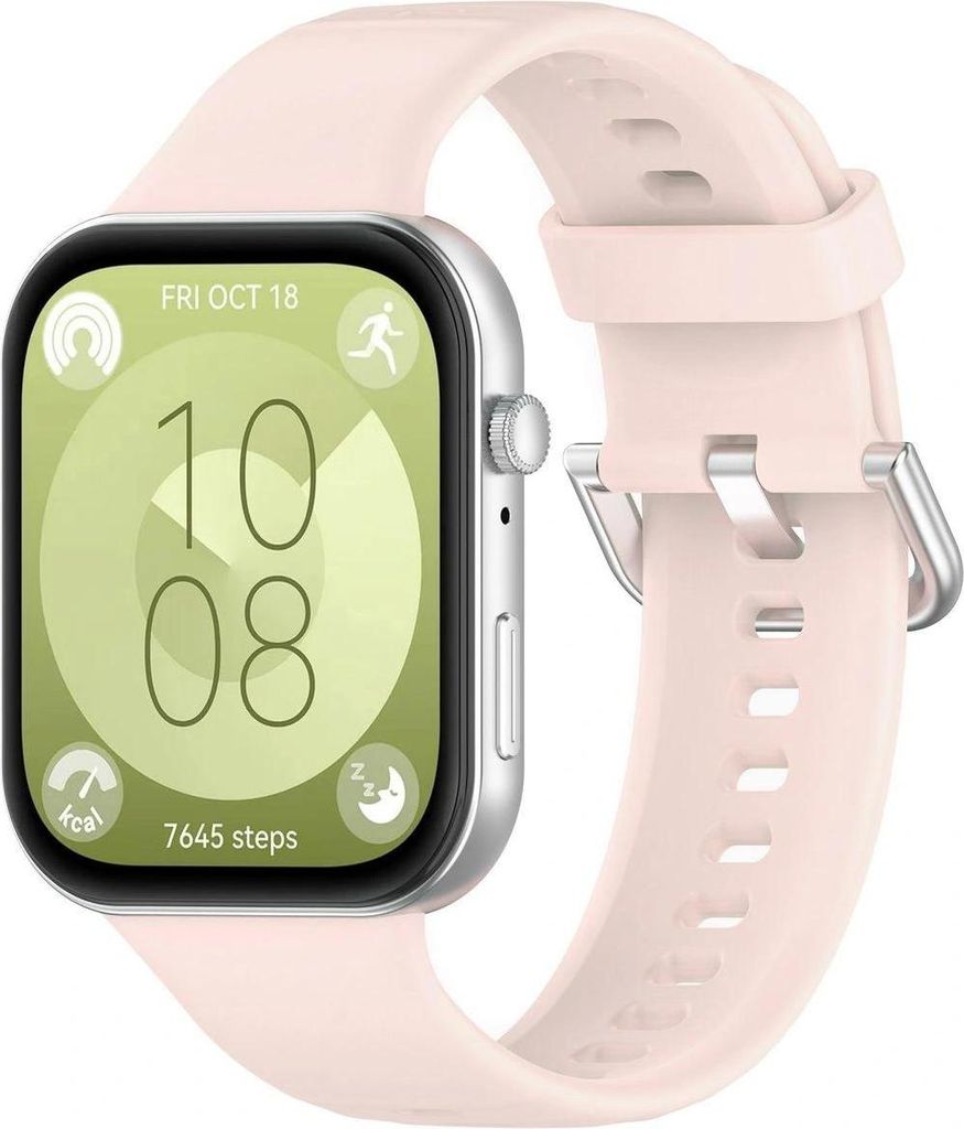 Bizon Strap Uhr Silikon Pro Huawei Uhr Fit 3 hellrosa Produktbild 