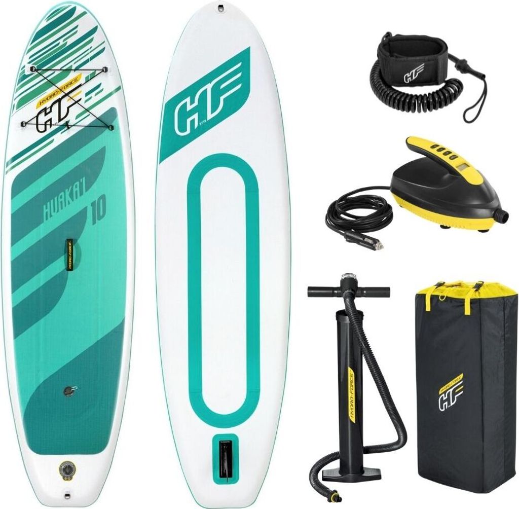 Bestway Sup Board - Hydro Force - HuaKa ́i Set und SUP Elektrische Luftpumpe 12V