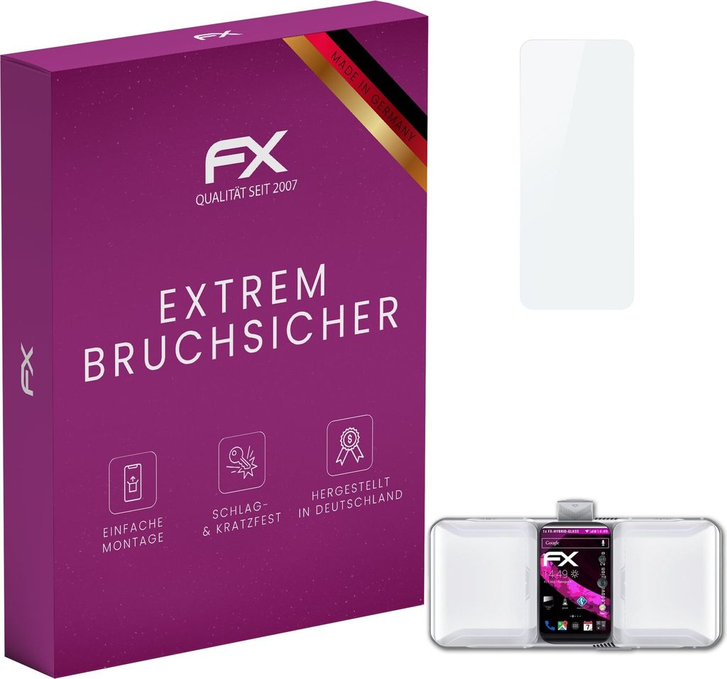 atFoliX FX-Hybrid-Glass Displayfolie kompatibel mit Lenovo Legion 2 Pro Glasfolie
