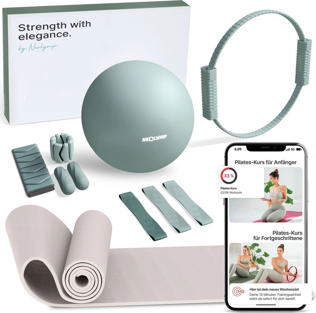 Pilates Komplett-Set Premium - mit Geschenkbox