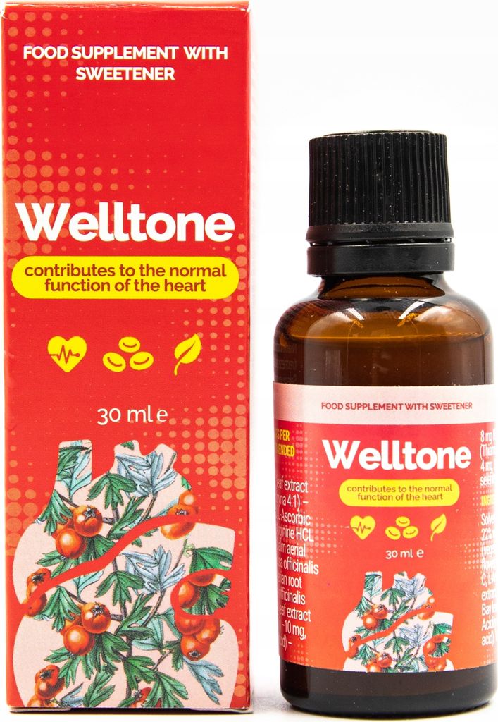 Integratore alimentare Welltone biancospino gocce 30 ml 1 Immagine del prodotto 