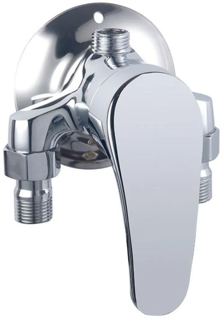 Ensemble de douche avec mitigeur triangulaire pour installation murale