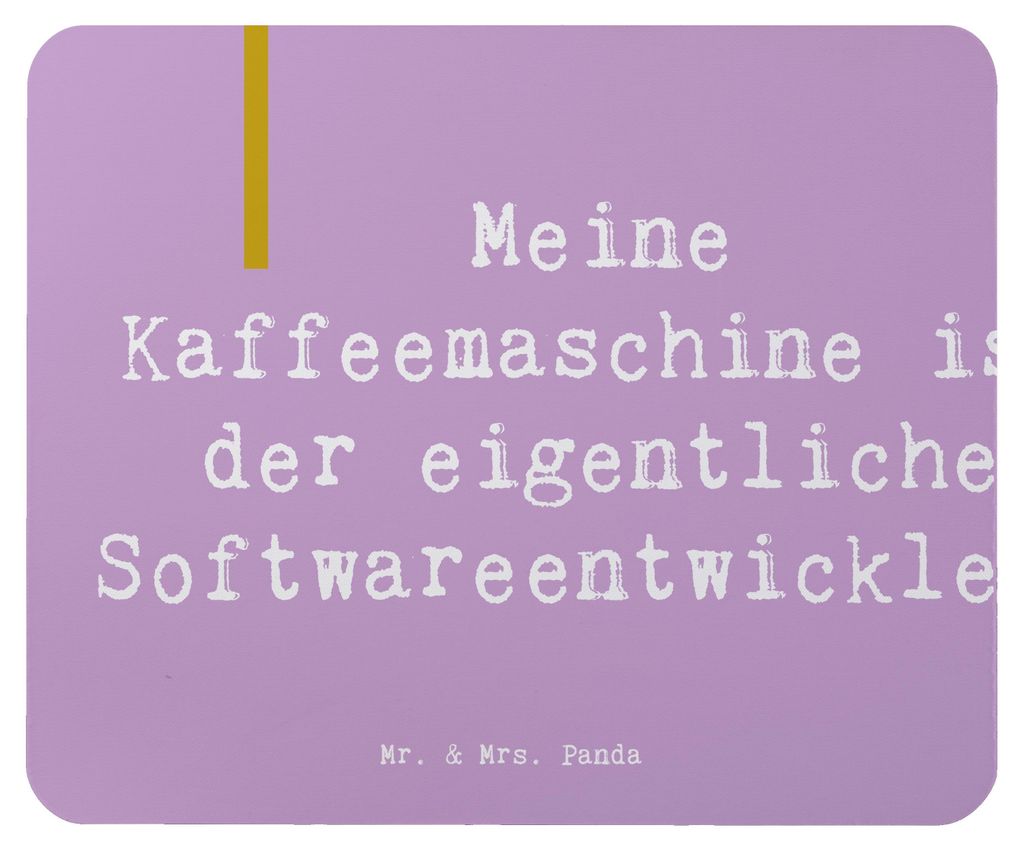 Mr. & Mrs. Panda Mauspad Spruch Softwareentwickler Held - Lavendeltraum - Geschenk, Berufspassion, pc mousepad, Programmierer, IT-Entwickler, Mouse...