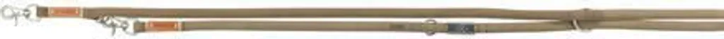 Laisse Triple Position Trixie BE NORDIC Cuir Sable pour Balade et Education