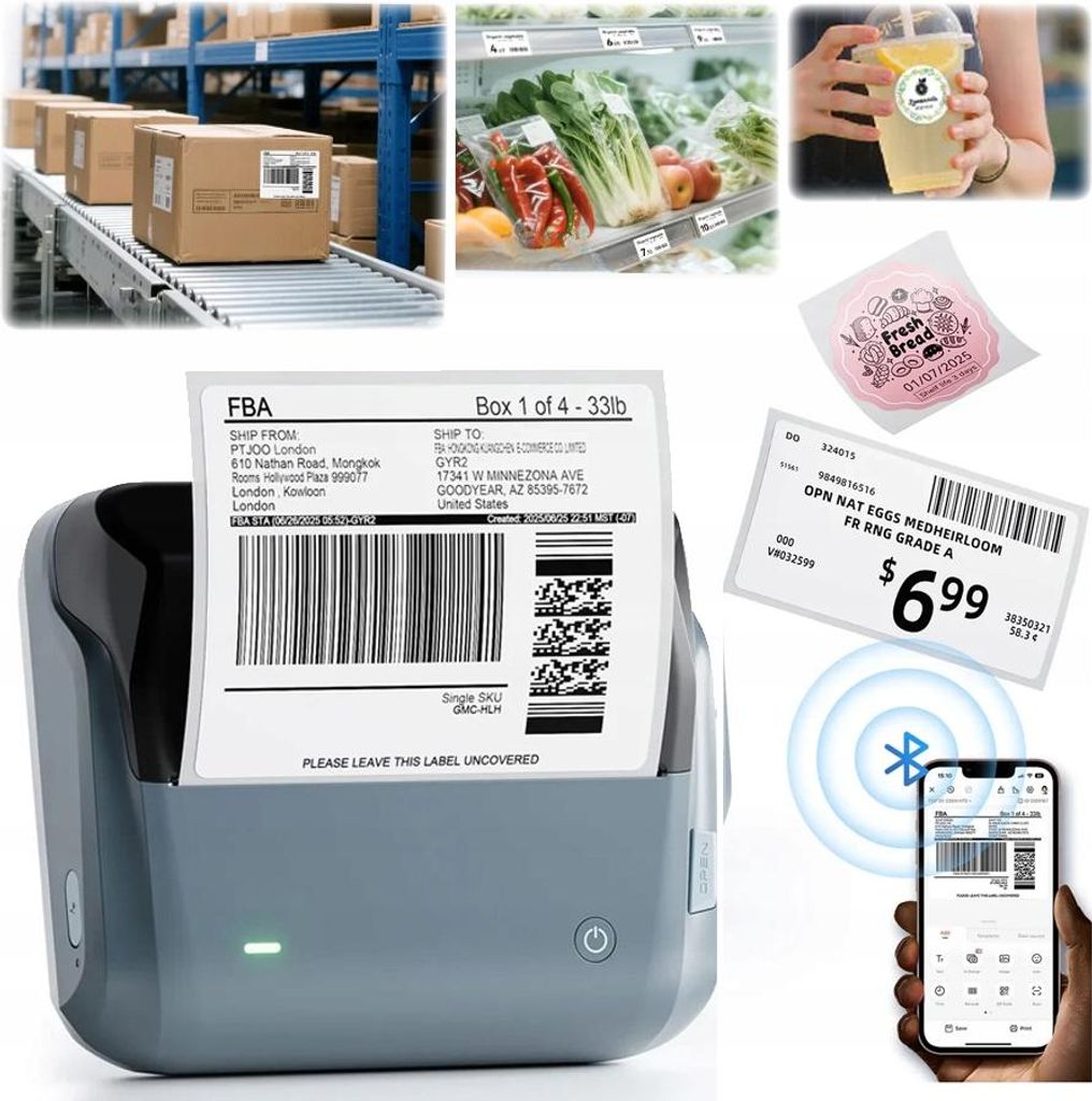 NIIMBOT Niimbot B4 Portable Label Printer (blue) Produktbild 
