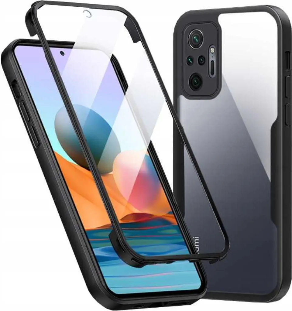 Custodia Professionale SPACECASE Beetle per Redmi Note 10 Pro - 360 Nero - 2