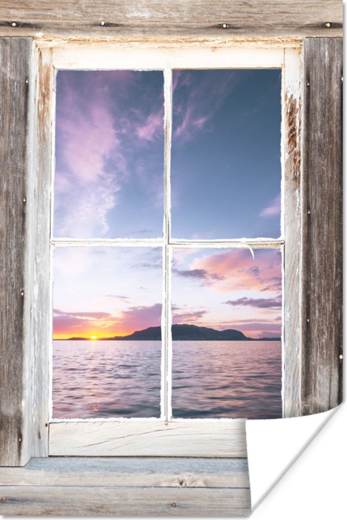 MuchoWow Poster Aussicht - Insel - Meer 20x30 cm - Papierdruck