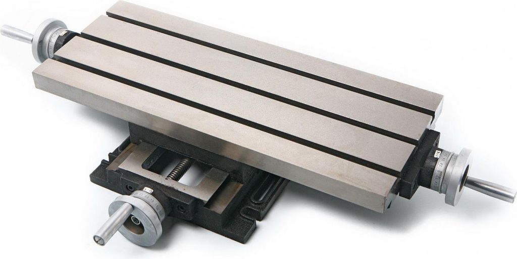 Kreuztisch 600x240mm 12mm T-Nuten Bohrtisch Frästisch Koordinatentisch Achsen