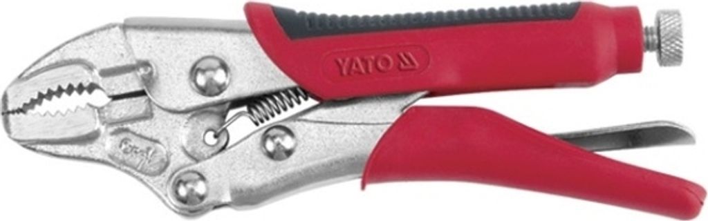 Yato YT-2153, Gripzange, Chrom-Vanadium-Stahl, Thermoplastischer Gummi (TPR), Schwarz, Rot, 240 mm