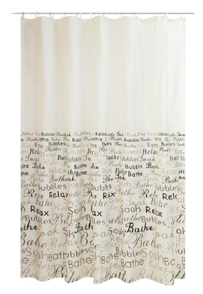 Textil-Duschvorhang Relax braun grau BxH 180x200cm Produktbild 