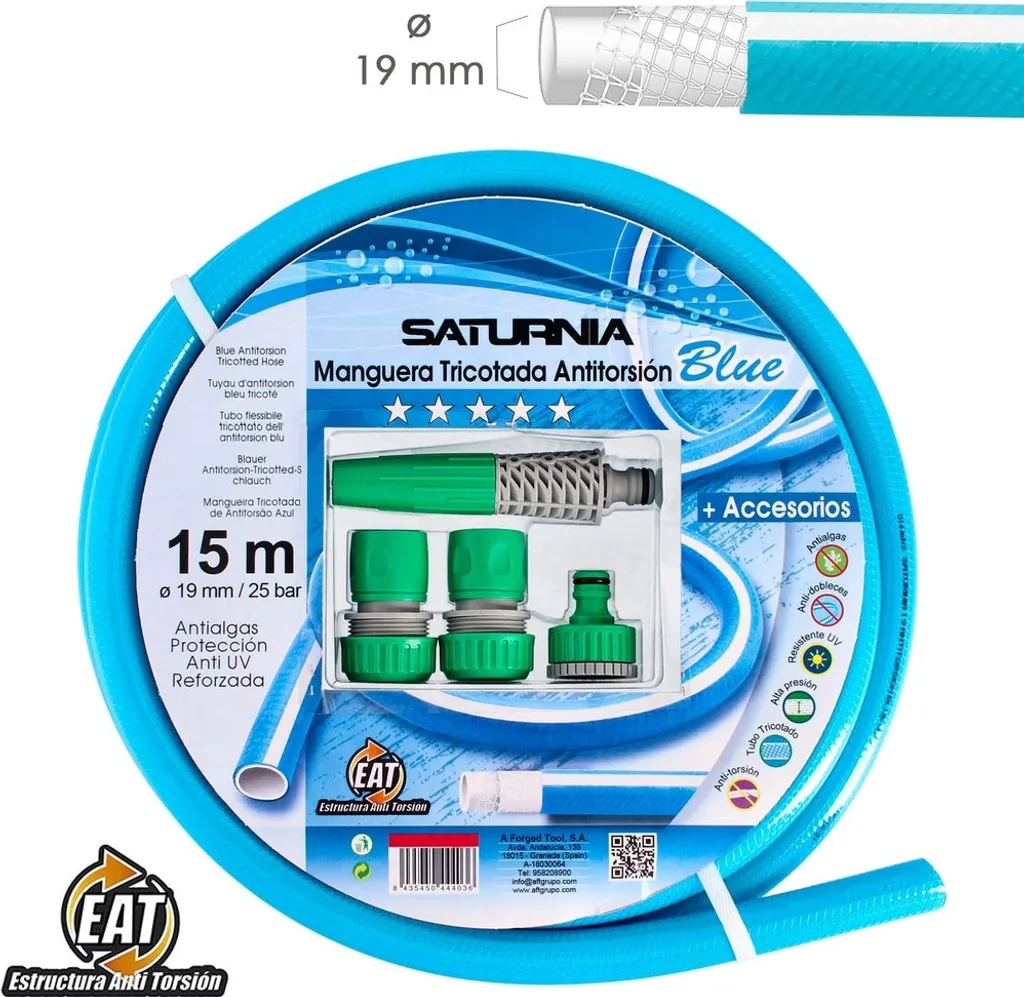 Tubo Garden Blu 15m Antitorsione 19mm | Design e Funzionalità