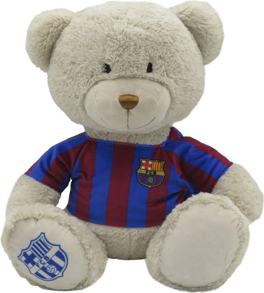 Plyšový medvídek FC Barcelona, 35 cm, s tričkem Obrázek produktu 